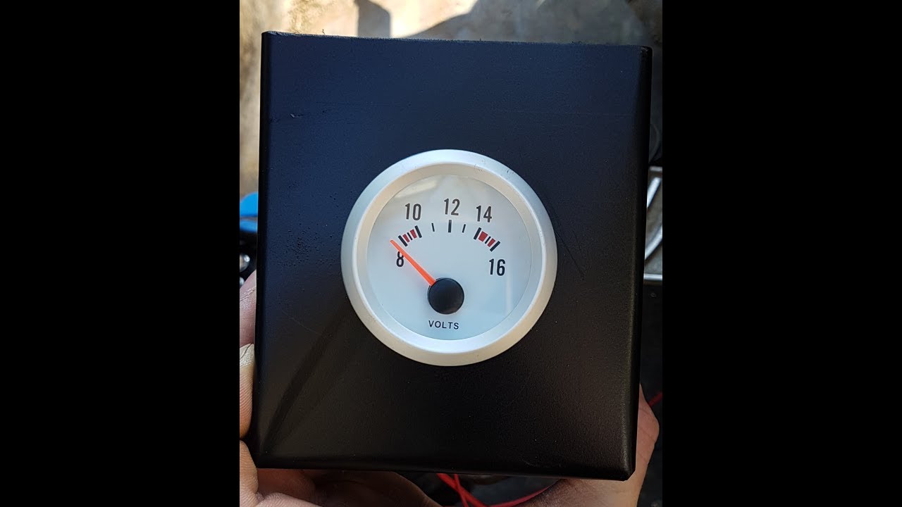 Volt gauge install in Lindner bf 650 YouTube