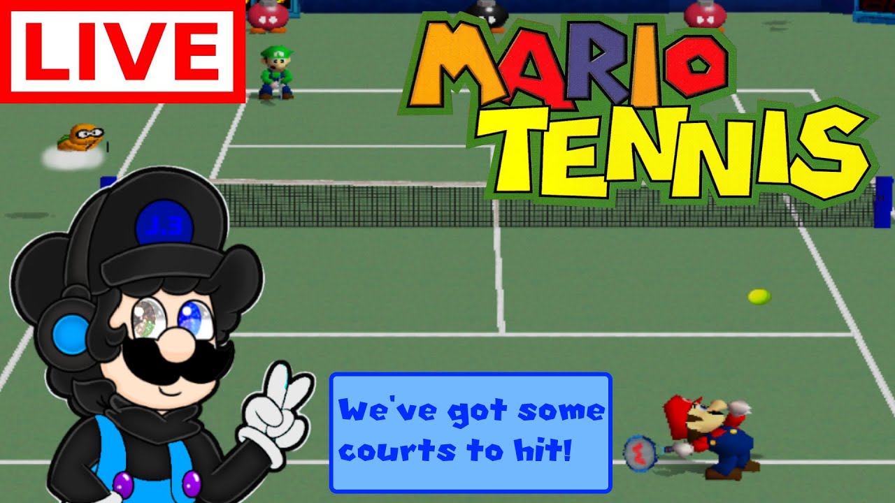 Mario Tennis - Part 1 - Balling Up for Gold! Practicing my Tennis
