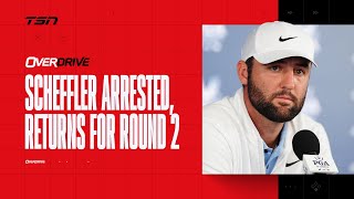 What was it like to be on the course while Scottie Scheffler was arrested?