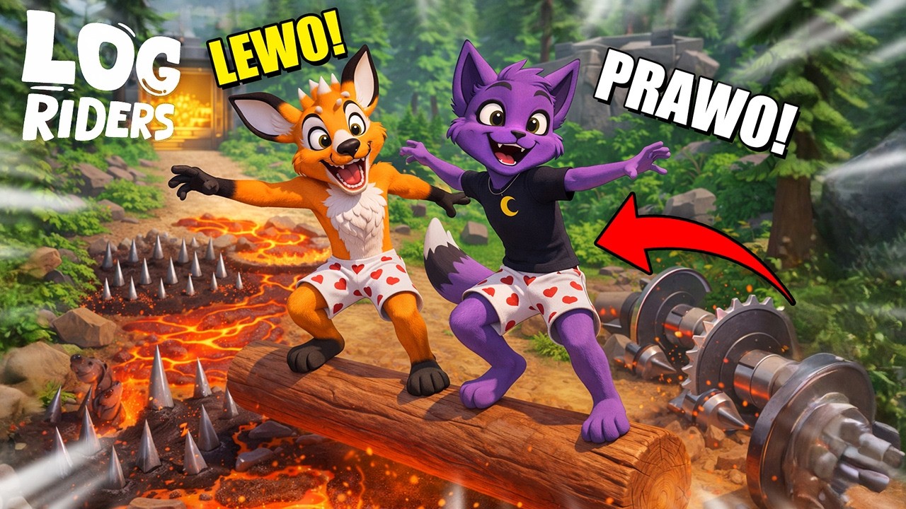 JADĘ Z CATNAPEM NA DREWNIANEJ KŁODZIE PRZEZ LAS! *super trudne* xD