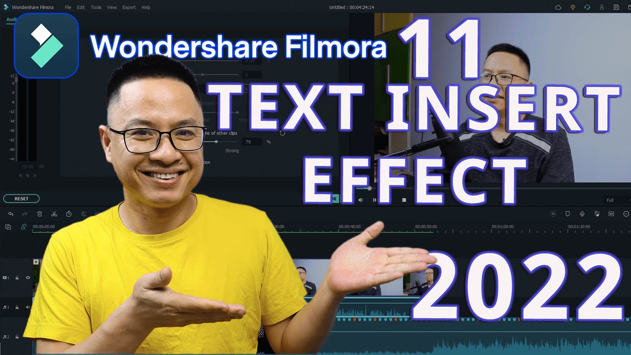 Wondershare Filmora 11 Text Insert Effect Tutorial For Beginners - YouTube