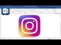 How to create Instagram logo in Microsoft Word