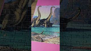 Montando o 🧩 de dinossauros! #relaxing #diy #hobbies #relaxante #puzzle #quebracabeças