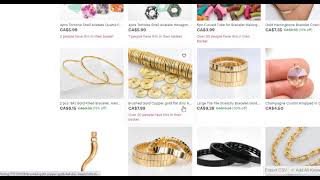 Top Etsy sellers as part of my jewelry crafting research