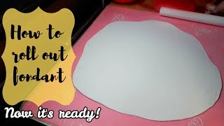 How to roll out fondant