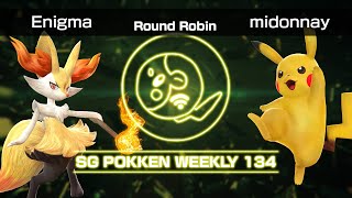 SGPW v. 134 - Pokkén DX Round Robin: Enigma (Braixen) vs. midonnay (Pikachu)