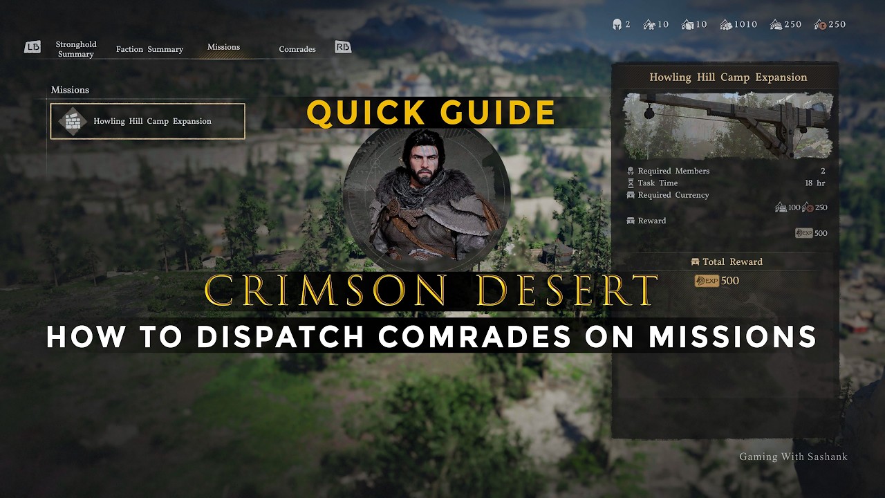 [FAST GUIDE] How to Dispatch Comrades on Missions | Crimson Desert ...