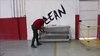 Lean Manufacturing - 4Lean - Aluminium workstation with extendable table