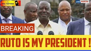 SHOCKING ANNOUNCEMENT ! CORNERED Raila STRANGELY ADMIT LOSING 2022 ELECTIONS ! As ODM ENDORSE Ruto !