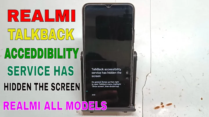 talkback accessibility service has hidden the screen realmi