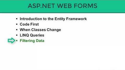 Filtering Data in ASP.Net (Part-22)