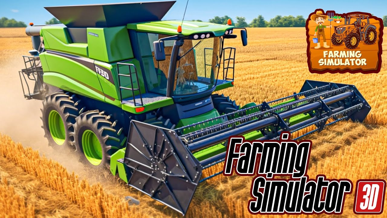 Tractor Farming Game Harvester MOD APK cover