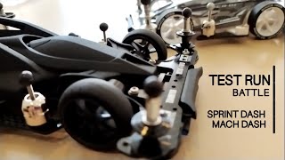TAMIYA Mini 4WD BATTLE RUN | MACH DASH VS SPRINT DASH
