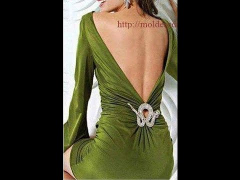 فستان مع قصة مميزة في الظهر - YouTube