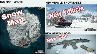 (Hindi) Pubg New Map  Wikendi(Snow)Map Release Date  New Gun New Vehicle