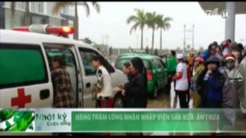 VTC14_Nghệ An: Hàng trăm công nhân nhập viện sau bữa ăn trưa