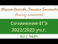 Анализ сочинений ЕГЭ по русскому языку 2023 года. Разбор по критериям