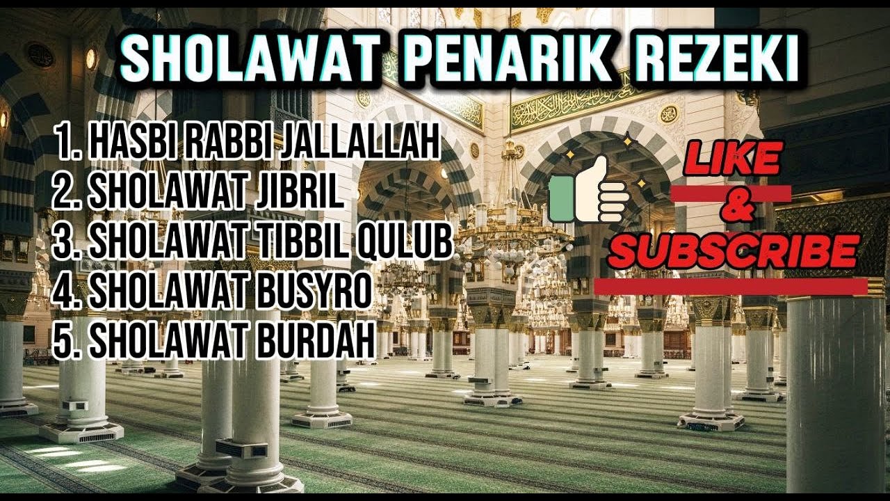 inilah 5 Sholawat Penarik Rezeki Paling Dahsyat || sholawat penarik rezeki || sholawat nabi