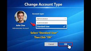 How to Change an Administrator Account to Standard User in Windows 10 Settings | GearUpWindows