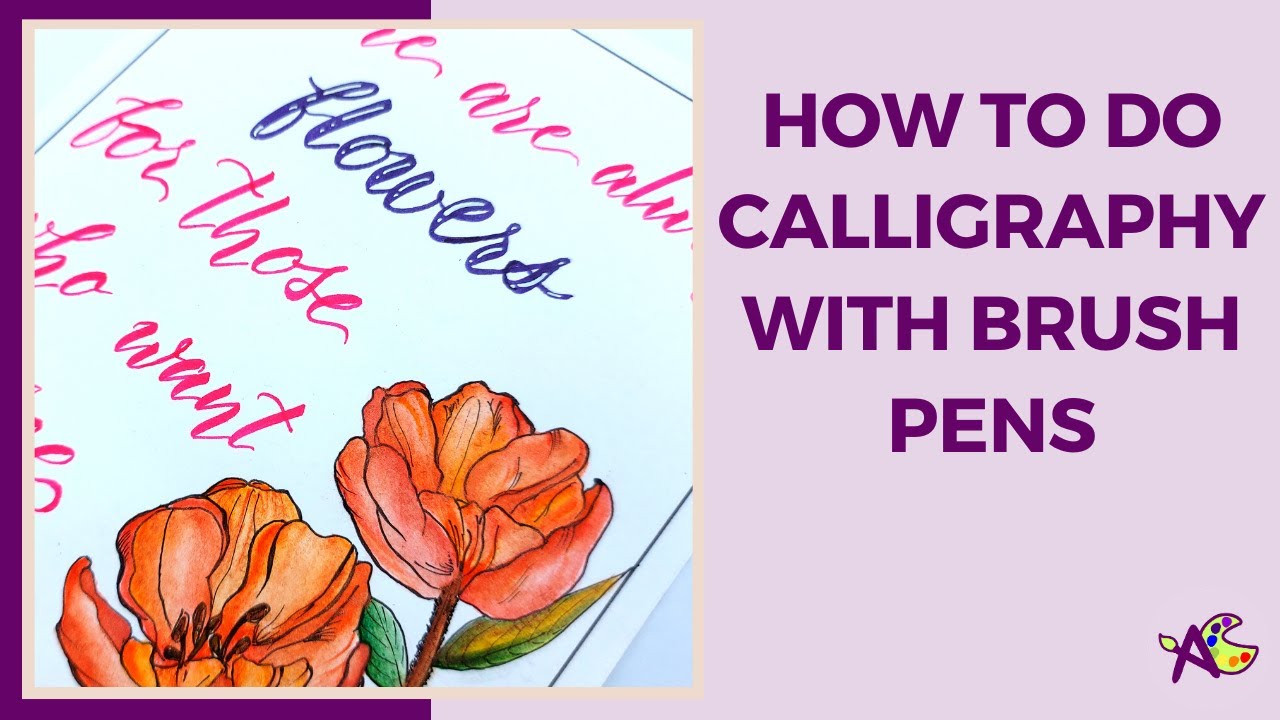 How to do Brush Pen Calligraphy Modern Calligraphy Brush pen