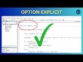 Why You Should Use Option Explicit In Excel VBA