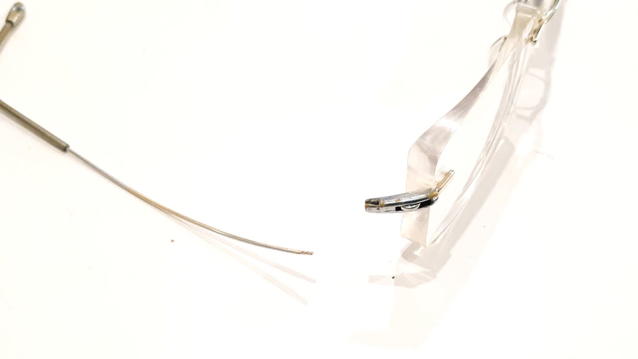 Ремонт титановых очков Silhouette titan X. Изготовление детали. - YouTube