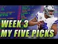 NFL WEEK 3 PICKS AND PREDICTIONS! - YouTube