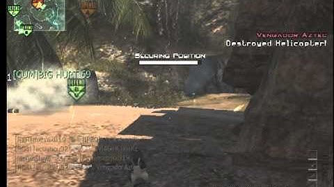 Mw3-Random throwing knife through smoke