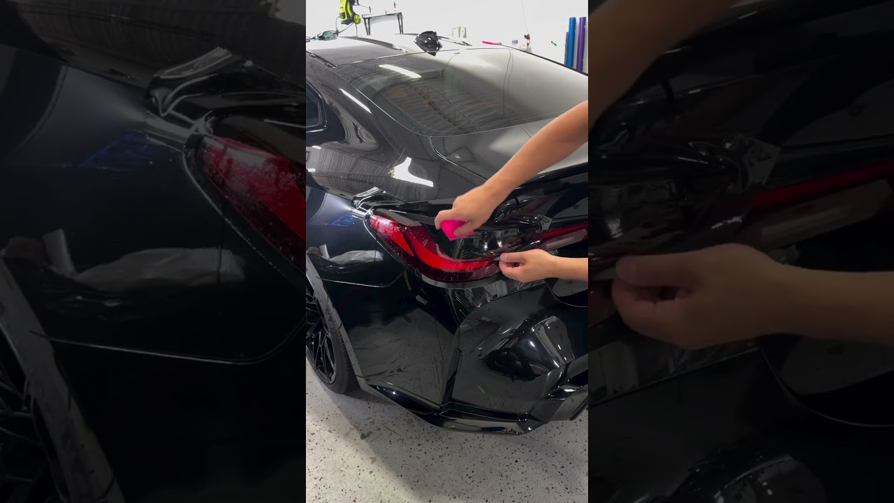 BMW G82 M4 getting Taillights top part blackout/tint, makes huge difference 
