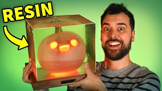 Preserving a Pumpkin in Solid Resin… Will it rot?