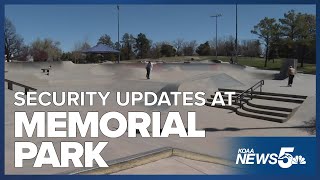 Colorado Springs Police finish up security updates at Memorial Park