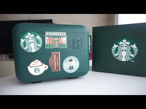 2020 스타벅스 서머 레디백 언박싱 (Starbucks Summer Ready Bag)하고 트래블 스티커 붙이는 영상