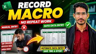 Stop Manual Data Entry! Use Record Macro in Excel 😱 Full Tutorial, #excel