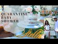 (VLOG) Drive by Baby Shower In Quarantine| Floral Baby shower theme