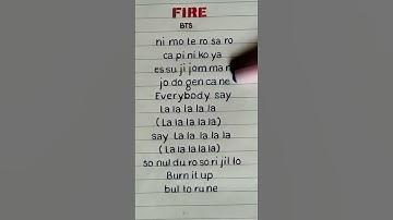 Thumbnail of BTS - 'FIRE' Lyrics (REQUESTED) #lyrics #bts #kpop #shorts #shortsfeed