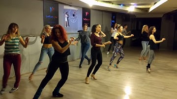 Lady styling in Brazilian Zouk @ BAILArte Dance School with Andrada Calugar