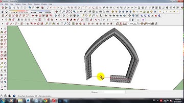 How to  make Gothic Arch Window in sketchup