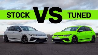 Volkswagen GOLF R MK8 Drag Race - Tuned vs Stock