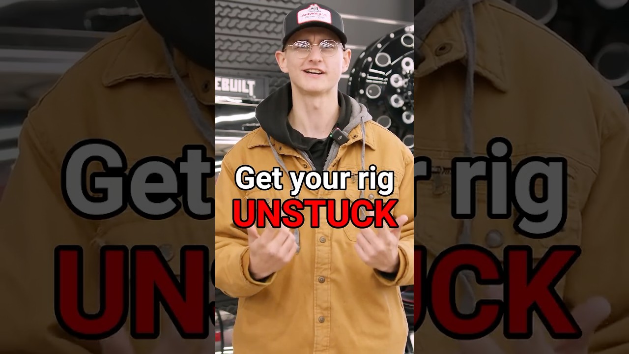 The BEST Way to Get Your Rig UNSTUCK QUICK!! #dumptruck #loggers #daycab