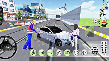 3d driving class - New racing car vs bullet train crazy funny driving games! Android gameplay