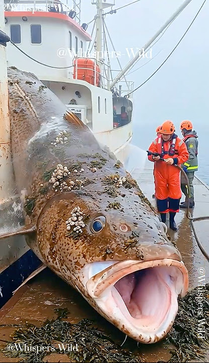 Giant Cod Covered in Barnacles Gently Washed Clean by Rescuers #animalrescue #sealife #oceanrescue