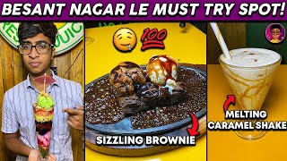 Besant Nagar le Must Try Spot!   Sizzling Brownie & Melting Caramel Shake!  | Idris Explores