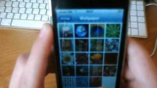 iPhone 3g 4.0 jailbroken and running multitasking, background wallpaper