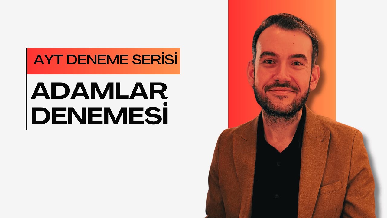 Adamlar Denemesi l AYT Biyoloji Deneme Sınavları Serisi l MEB Uyumlu