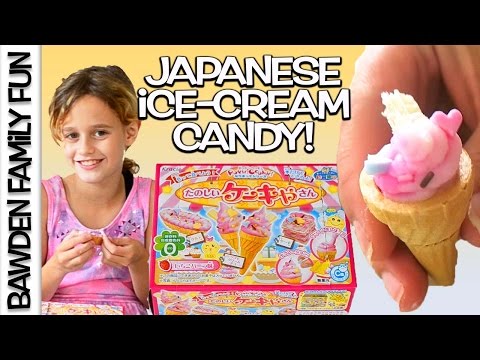 😝Kracie Popin' Cookin' Happy Kitchen Ice-Cream たのしいケーキやさん How to Make Ice Cream Candy Making Kit!😝