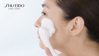 How To Cleansing Massage Brush Shiseido