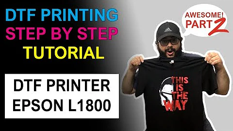 😲 How To Print DTF Step by Step with Epson L1800 (Direct To Film Printing) - PART 2