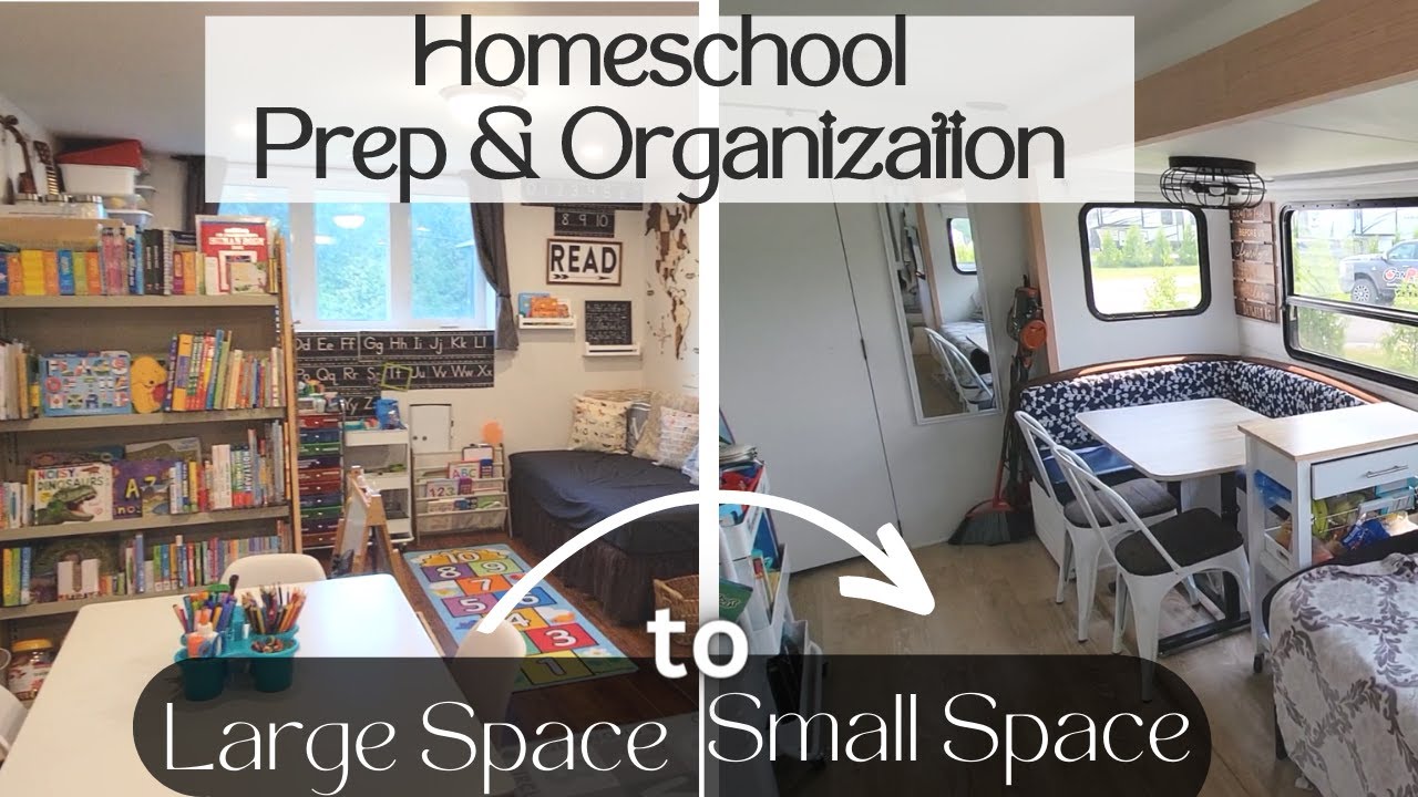 How I Organize My Homeschool Resources in a Tiny Home