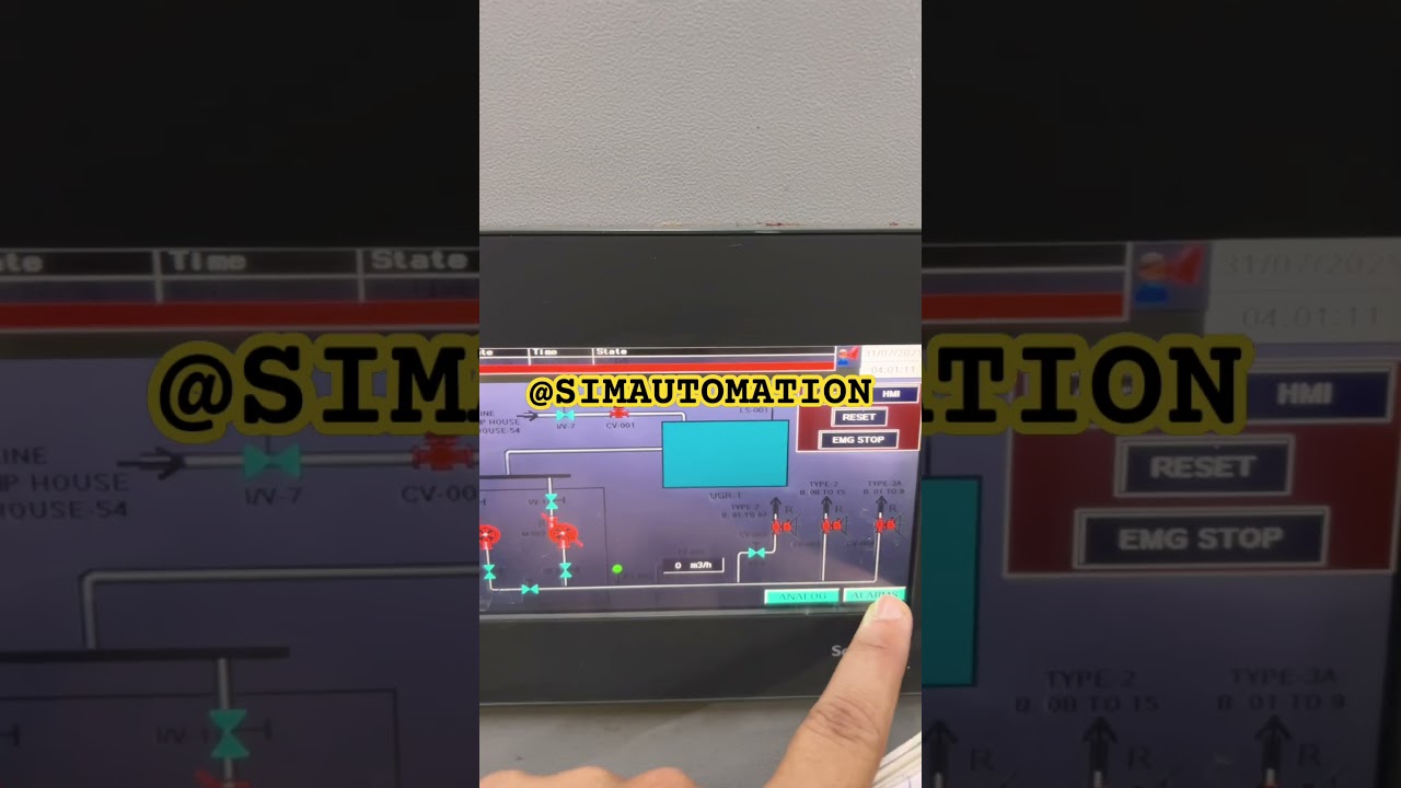 Schneider HMI for water distribution system 