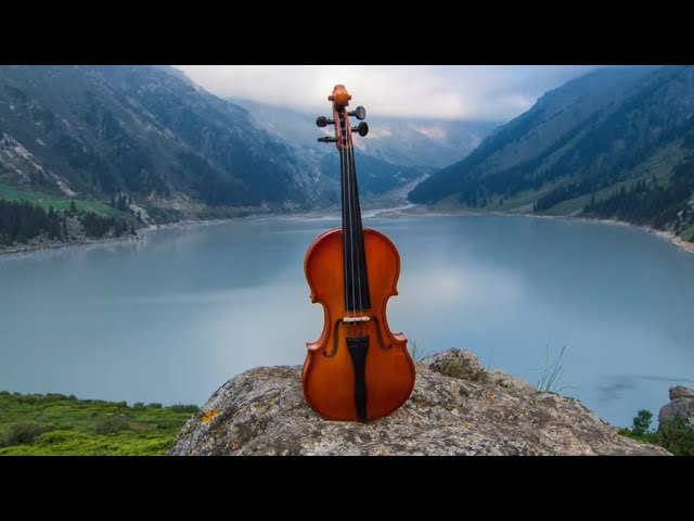 Heavenly Music 🎻 Relaxing Violin, Cello u0026 Piano Instrumental 🎻 Alps 4k class=